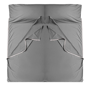 Brand - GANNAFEE Cotton Sleeping Bag Liner with Zipper - 100% Cotton Travel Sheet Sleep Sack Adult - Travel Sleeping Bag for Hotels Camping Hiking