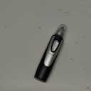 Ear and Nose Hair Trimmer Clipper - 2025 Professional Painless Eyebrow & Facial Hair Trimmer for Men Women, Battery-Operated Trimmer with IPX7 Waterproof, Dual Edge Blades for Easy Cleansing Black