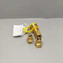 3/4 inch Natural Gas Quick Connect Fittings, 3/4 Male and Female Natural Gas Quick Connect, Brass Material, Suit for Generators, Gas Grills, Fire Pits, Rvs Heaters