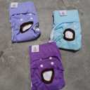 CuteBone Dog Diapers Female Washable Small Medium Large 3 Pack Reusable Doggie Diapers Puppy Period Pants for Doggy Heat Cycle Peeing D11S, Small