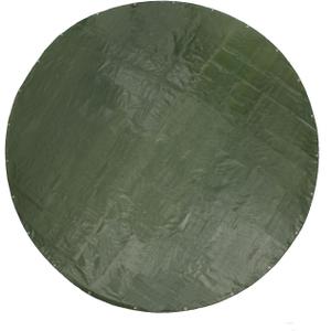 GUARD SHIELD Round Tarp 10 Feet Waterproof Heavy Duty Circle Tarps for Under Pool Green/Silver Multi Purpose Circular Outdoor Cover