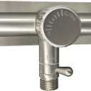 All Metal Single Handle RV Shower Faucet Valve Diverter, Camper Shower Faucet Valve, 4RV Shower Replacement Valve for Motor Home, Travel Trailer, Camper, Fifth (5th) Wheel (Brushed Nickel, 4")