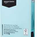Amazon Basics 30% Recycled Color Copy Paper, 8.5" x 11", 20lb, Pastel Blue, 500 Sheets