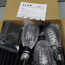 LUYE Low Voltage Torch Landscape Lights Wired Flickering Flames Torches Pathway Lights 12V Outdoor Torch Lighting with Connector Waterproof Landscape Lighting for Christmas Yard Decoration (8Pack)