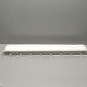 Wall-Mounted Coat Rack 'Toke' - Modern Design Coat Rack with Hidden Wall Hooks - Solid Wood Veneer Panel Coat Hanger - White, 8 Hooks