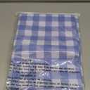 Romanstile Rectangle Vinyl PVC Tablecloth, 100% Waterproof Buffalo Plaid Plastic Table Cloth, Oil Proof Heavy Duty Wipeable Table Covers for Dining/Camping/Picnic/Outdoor - 54 x 78, Light Blue