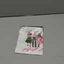 Pink and Green Makeup Bag for Women,Cosmetic Bag with Inspirational Verse,Canvas Travel Toiletry Pouch for Ladies, Stylish Gift for Birthday Christmas