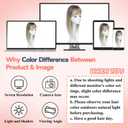 JQM Hair Toppers for Women, 18 Inch Long Hair Pieces for Women with Thinning Hair, 360 3D Clip in Blunt Wispy Bangs (Ombre Dark Root to Blonde)