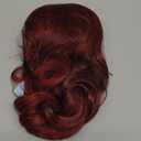 CAISHA 12" Hair Piece Braid Ponytail Extension Voluminous Wavy Black Red Mix PH223