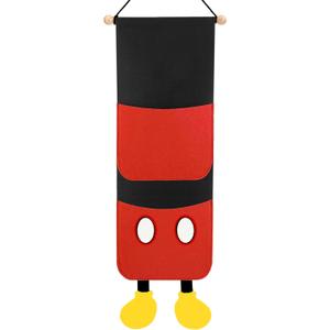 RUNROLE 8 Inch Felt Fish Extender - 2 Deep Pockets, Narrow Width to Right Fit The Cabin Door, HTV Friendly, Easily Customize, 2026&2027 FE for Gift Exchanges and Pixie Dust, Cruise Essentials