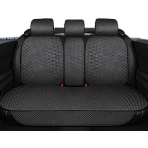 Auto Newer Luxury Breathable Rear Bench Car Seat Cover Fit Four Seasons, Back Seat ProtectorUniversal Rear of Car Seat Cushions,Universal Fit for 95% Cars,SUV,Pickup,VanRear Seat,Black