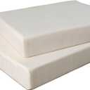 SAMTY 20 x 18 Inch Outdoor Chair Cushions for Patio Furniture, UV Resistant Non Slip Waterproof Replacement Patio Seat Cushion with Ties Set of 2, Beige