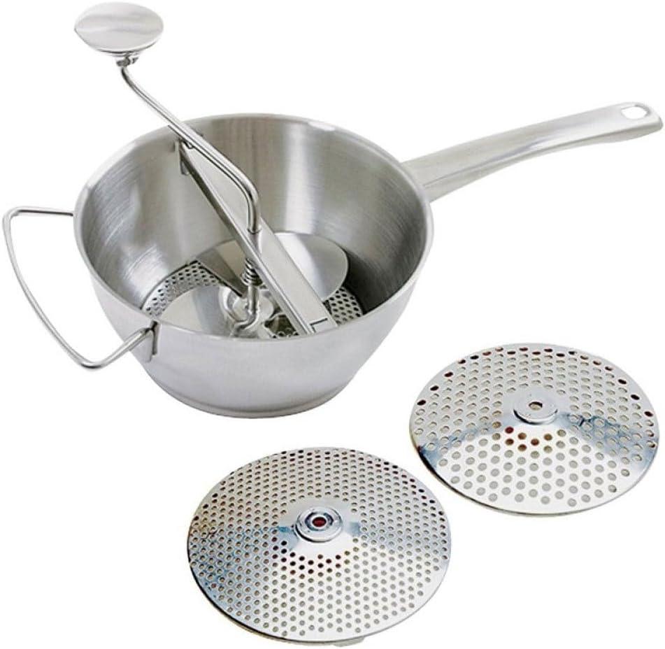 Norpro Deluxe Food Mill, Stainless Steel, 2 qt, Shown