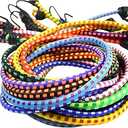 20 Pcs Colorful Paracord Ropes, Paracord Keychain Kit Accessories Braided Rope Bag Charm Keychain Cord Replacement for Purse, DIY Crafts, Decoration