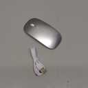 Bluetooth Wireless Mouse for MacBook Air Mac Pro iPad Laptop Computer Pad Optical Rechargeable Slim Silent Dual Mode (2.4G USB-C/USB-A&Bluetooth 5.2/3.0) Mouse Jiggler for Computer Awakening - Silver