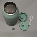 Momcozy Portable Milk Warmer for Travel  Dual Heating Modes for Breast Milk & Water, Portable Bottle Warmer with Fast Heating & Long Battery Life, 17 Ounces Large Capacity to Meet Your All-Day Needs (Gradual Change of Green)