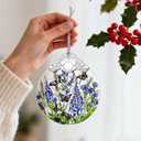 Lavender Monarch Butterfly Stained Glass Ornament  Christmas Ornament, Christmas Tree Ornament, & Perfect Holiday Decor | Butterfly Lover Gift, Gifts for Women and Friend