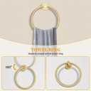 Brushed Gold Towel Bar Set 10 Pieces Round Bathroom Hardware Set Includes 23.6in Towel Bar Towel Ring Toilet Paper Holder Towel Hooks Stainless Steel Wall-Mounted Bathroom Towel Holder Set