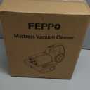 FEPPO Mattress Vacuum Cleaner, 16Kpa Bed Vacuum Cleaner with 253.7nm UV-C Light, 140F Heat, HEPA Filter & Ultrasonic, Versatile Handheld Vacuums for Bed, Sofa, Couch, Crib(Corded, 500W) (Violet grey)