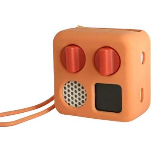 Silicone Cover for Yoto Mini Player, Protective Sleeve Case Compatible with Audio Music Player (Orange)