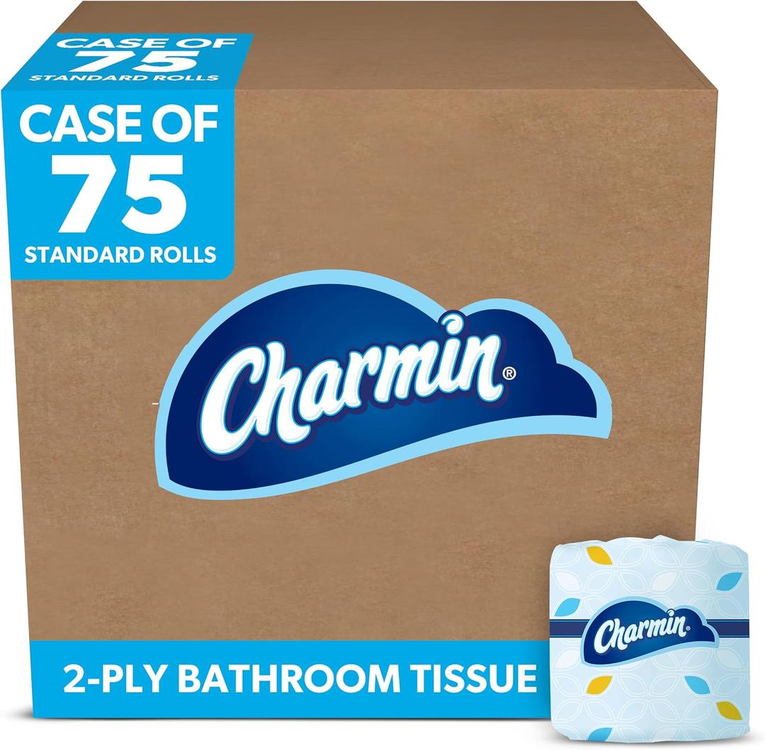 Charmin Commercial Bathroom Tissue, Septic Safe, Individually Wrapped, 2-Ply, White, 450 Sheets/roll, 75 Rolls/carton