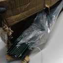 10 Pack Metal Fence Posts, 4ft Heavy Duty U-Post, Green Garden Stakes, No-Dig Post Anchors for Wire Fences, Temporary Fencing, Electric Fence, and Corner Support