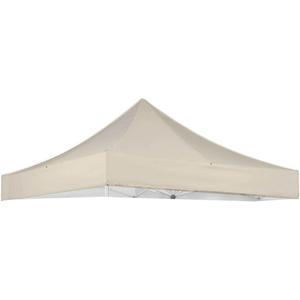Beige Canopy Replacement Cover Compatible with 10' x 10' Commercial Canopy