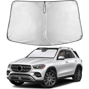 EcoNour Windshield Sunshade Compatible for Mercedes Benz GLE 350 450 2012-2024 2025 2026, Sun Visor for Front Windshield & Window Sun Shade Cover, UV Heat Blocker & Protector, Car Accessories