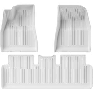 Floor Mats for Tesla 2024-2026 Model 3 5-Seat Floor Mats White, Model 3