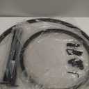 aboxoo Round Nesting Coffee Table Side Table Set of 2 End Tables for Living Room Bedroom Balcony, White Faux Marble Wooden Table Accent Coffee Table with Black Steel Frame