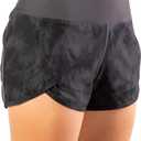 Tough Mode Womens 3" Lightweight Running WOD Volleyball Shorts Workout Mesh Liner Zip Pocket (Gray, XS)
