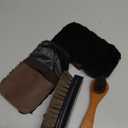 Large Professional Shoe Shine Birch Wood Shoe Brushes Polishing Buffing Glove. for Boots, Shoes & Other Leather Care. 100% Horsehair Bristles