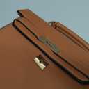 EVVE Women's Top Handle Satchel Bag Vegan Leather Crossbody Handbag with Top Handle and Strap(TN)