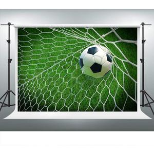 7x5ft Football BackdropSoccer Pitch Photography Background Outdoor Sports Backdrop for Kids Birthday Party Decorations GYVV177