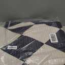 5x7 Washable Checkered Rugs for Bedroom, Black and Beige Area Rug for Living Room, Geometric Faux Wool Carpet for Kids, Girls, Boys Playroom, Dorm, Nursery, Dining Room, Kitchen, Non Slip