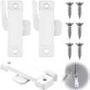 3 Pack Window Sash Lock 2-1/4'' Replacement for Vertical & Horizontal Sliding Windows Double Hung Windows Mounting Hole Centers Sash Lock with Screws White Broken Sashs Locks Window sash Lock