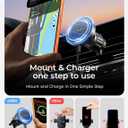 LISEN 15W MagSafe Car Mount Charger, Magnetic Phone Holders for Your Car