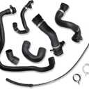 Radiator Coolant Water Hose Pipe Kit(7 Hoses) Compatible with E90 128i /325i /325xi /328xi /328i /328i xDrive 2006-2013 N51 Engine Replace 11537545890 1712761851 17117524710