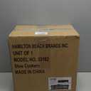 Hamilton Beach 7-Quart Portable Slow Cooker Serves 8+, Dishwasher Safe Crock, Lid Latch Strap for Travel, Brushed Silver