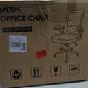 Ergonomic Office Chair, Desk Chair with Adjustable Lumbar Support, Breathable Mesh Comfy Computer Chairs with Flip-up Armrests Executive Task Chair for Adults Home Office(Lavender), Standard
