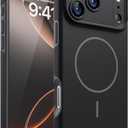 Magnetic for iPhone 17 Pro Case, [Matte Solid Color] [Full Camera Protection] Protective Case for iPhone 17 Pro - Black