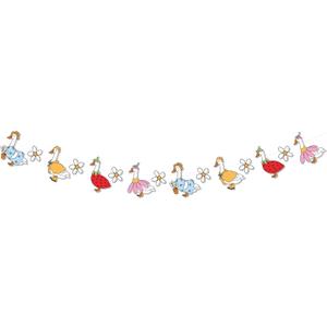 Silly Goose Floral Garland Banner for Silly Goose Baby Shower and Goose Theme Birthday Party Decoration