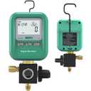 DUOYI DY519 3-in-1 HVAC Digital Manifold Vacuum Gauge Refrigerant Charging, Vacuum Testing & Leak Detection 24 Refrigerant NIST Compatible High Precision Pressure Meter for AC Pros & DIYers