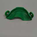 Clip On Strainer Silicone Pots and Pans, AUOON Pasta Strainer Clip on Food Strainer for Meat Vegetables Fruit Silicone Kitchen Colander, Green