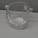 Clear Glass Ice Bucket with Handle and Ice Tong Ice Bucket for Cocktail Bar Accessories Clear Champagne Bucket for Parties30.4OZ