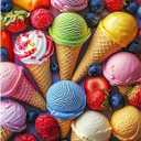 Jeaiciro 100 Piece Puzzles for Kids Ages 6-8 & 8-10, Delicious Ice Cream Jigsaw Puzzle, Educational Kids Puzzle, Large Piece Puzzles for Adults, Fun Family Activity 11 * 15in