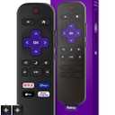 Roku TV Remote Control (Official Manufacturer Product) - Simple Setup, & Pre-Set App Shortcuts - Replacement Remote Compatible with RokuTV Models ONLY (Not Roku Players) (Pack of 1)