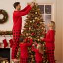 Radmire Matching Christmas Pajamas for Family Couples, XMAS Holiday PJs Sleepwear Set Long Sleeves and Pants