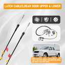 Latch Cables,rear door Upper & Lower Compatible with F-250 F-150 Ford Left Right Back Door Upper Latc Cables Repair Kit / 32.2 Inch 23.5 Inch