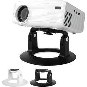 Projector Stand,1/4" Screw,Adjustable Stand with Easy Setup and 180-Degree Rotation for Most Projectors,Projectors Stand for Home and Office with Load 7.71 lbs height 3.54inch (Black)